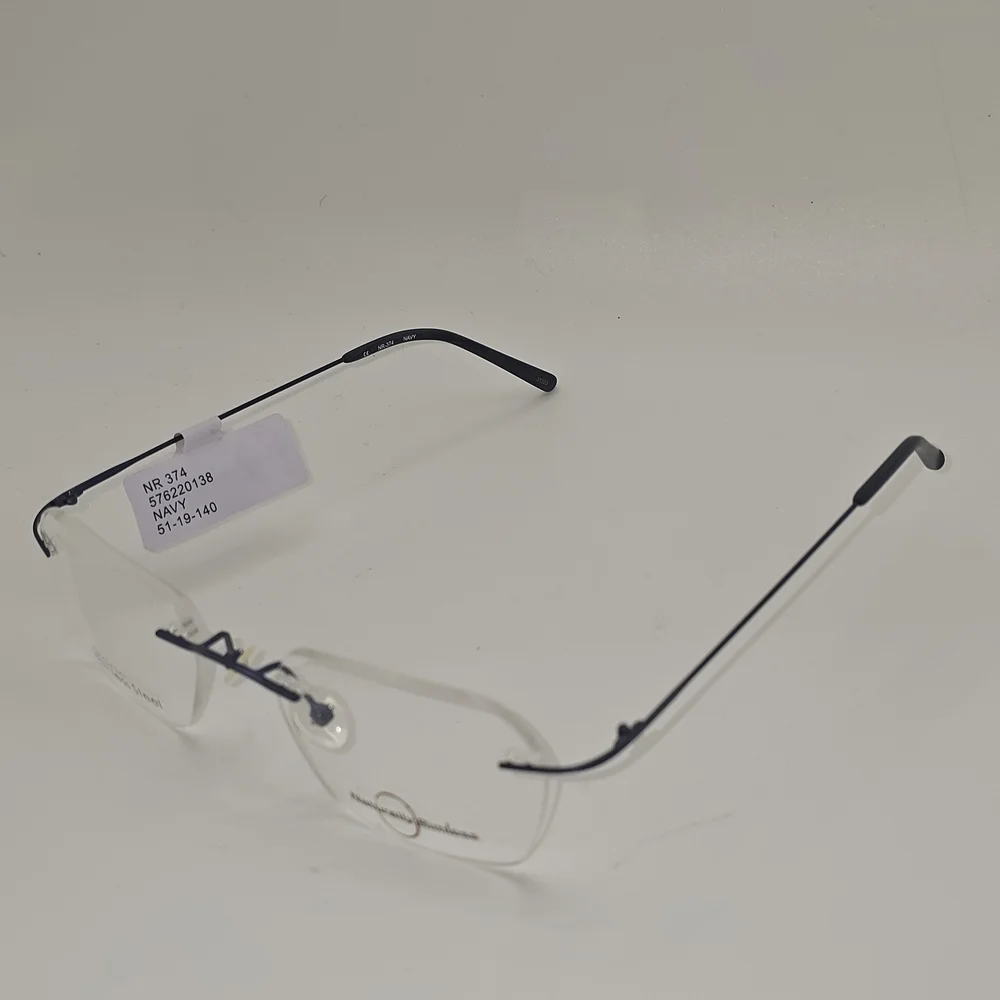Naturally Rimless NR-374‎ Eyeglasses Navy 51-19-140